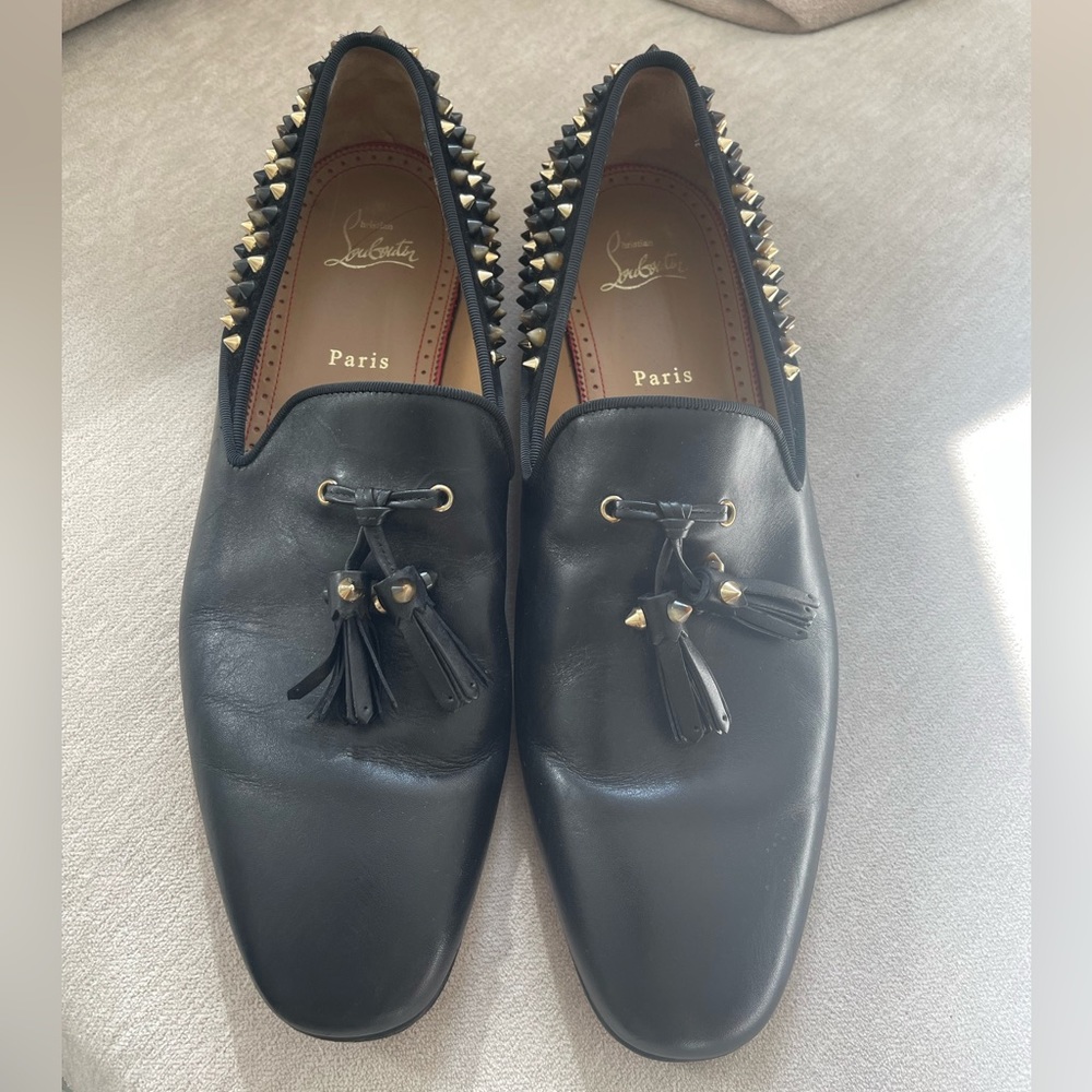Authentic Men Christian Louboutin Tassle Spike Shoes
